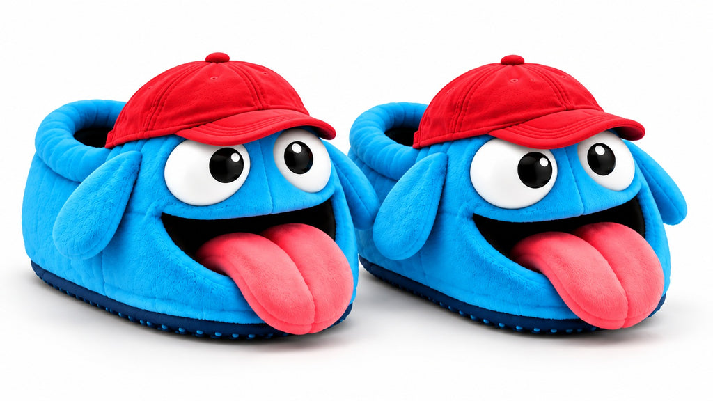 Dum Dum Hausschuhe – Paar mit roter Cap