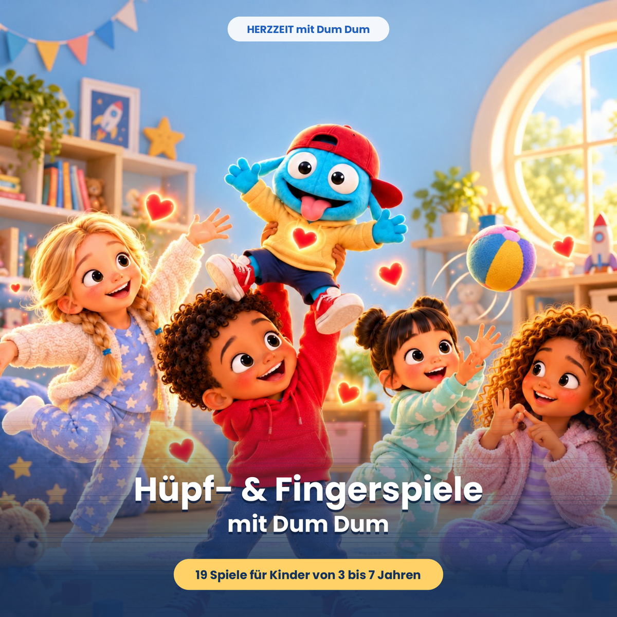 Hüpf- & Fingerspiele mit Dum Dum – 19 Spiele – PDF-Download